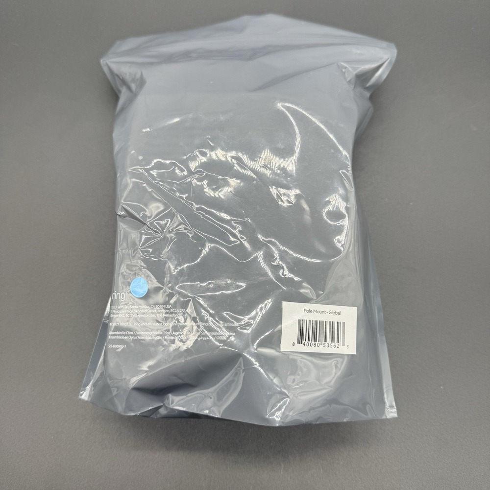 Ring Pole Mount Global for Spotlight Cam & Stick Up Cam White OEM Open Box New - Picture 2 of 13